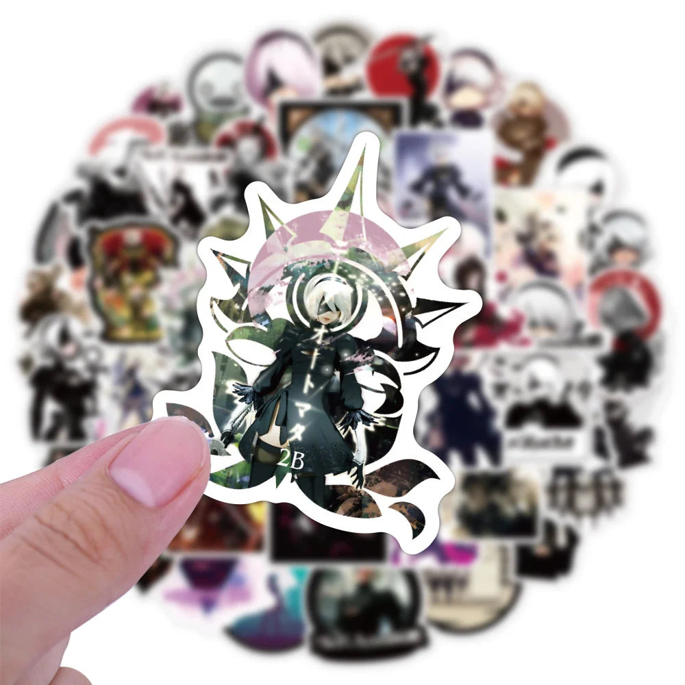 50PCS Mechanical Era Cartoon Game Graffiti Sticker Car Phone Computer Trunk Water Cup Sticker