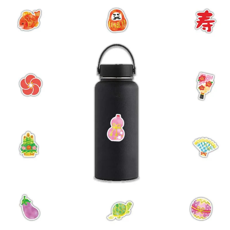 50PCS small fresh doll cartoon creative diary hand account phone waterproof sticker graffiti decoration