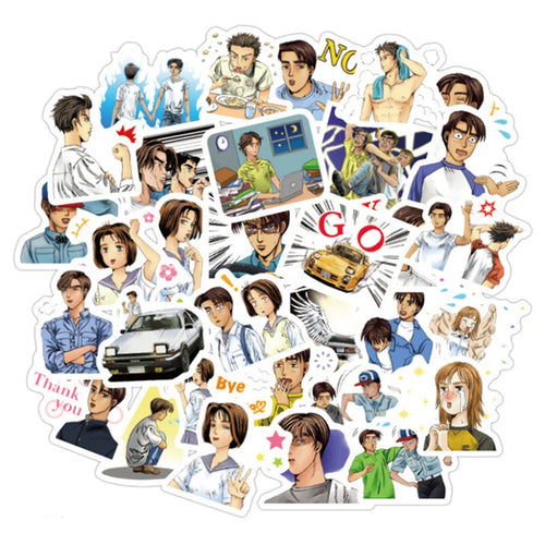 50PCS cartoon Japanese anime character decorative style graffiti stickers, personalized, fashionable and creative trend DIY exquisite decorative decal cups, helmets, skateboard popular sticker toys