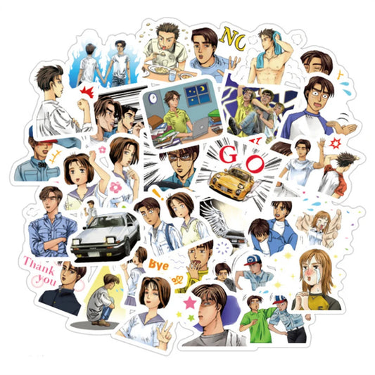50PCS cartoon Japanese anime character decorative style graffiti stickers, personalized, fashionable and creative trend DIY exquisite decorative decal cups, helmets, skateboard popular sticker toys