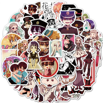 50PCS Cute Cartoon Anime Girl Mobile Phone Case Graffiti Diary Skateboard Decoration Waterproof Sticker Toy