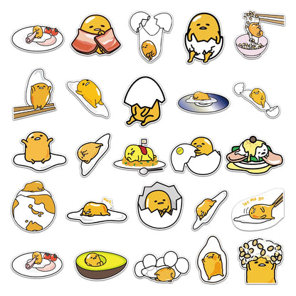 50PCS    LazyEgg Cartoon Animation Cute Graffiti Waterproof Sticker Suitcase Notebook Refrigerator Water Cup Helmet