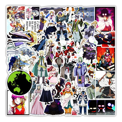 50Pcs Log Horizon Cartoon Anime Graffiti Stickers Kids Trolley Diy Skateboard Laptop Helmet Luggage Phone Case