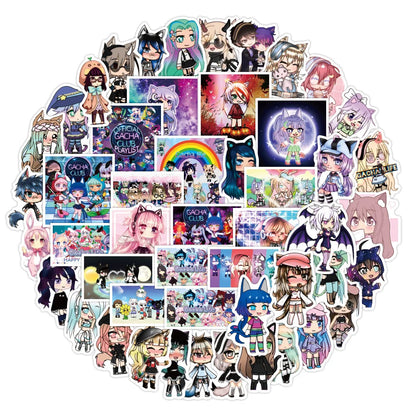 50PCS Cartoon Game Gacha Life Gacha Life Laptop Luggage Sticker Waterproof Graffiti Sticker