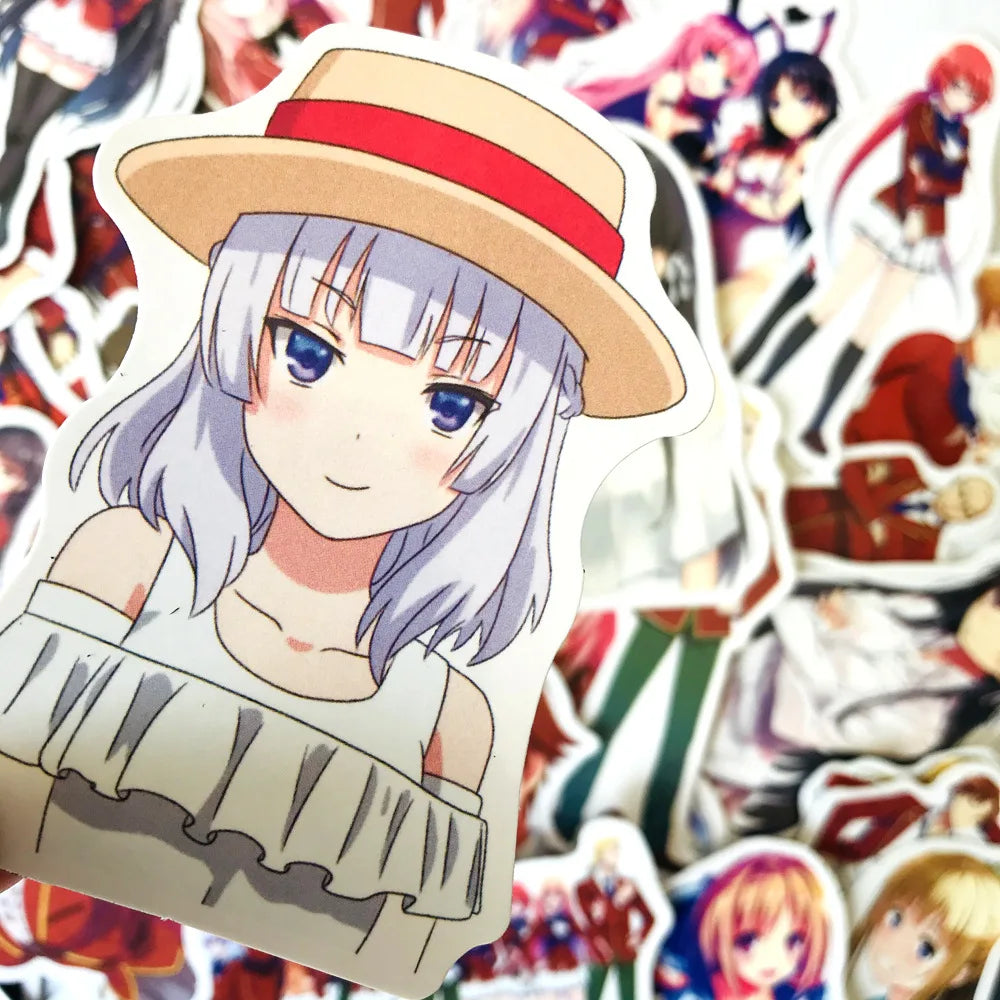 50PCS Classroom of the Elite Anime Sticker Skateboard Helmet Luggage Guitar Gift Toy Waterproof Sticker