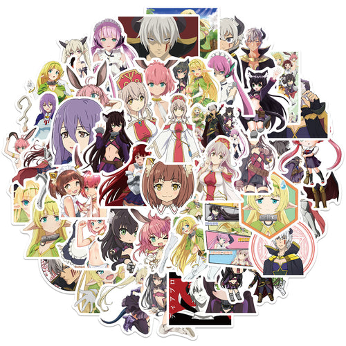 50PCS Anime Alien Girl Summoning Doodle Stickers Exquisite, Fashionable, Creative DIY Journal Decorations Suitable for Mugs, Helmets, Skateboards, and Stationery Cases