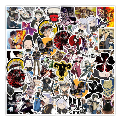 50PCS Anime Black Clover Sticker Computer Notebook Mobile Phone Water Cup Sticker Waterproof Sticker