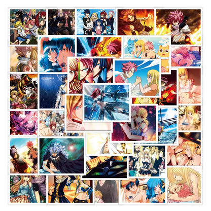 50PCS Japanese Anime Monster Tail Cartoon Graffiti Waterproof Removable Trolley Case Notebook Stickers Decal