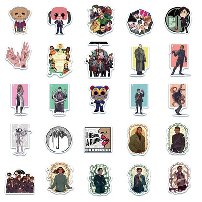 50PCS American Drama Umbrella College Graffiti Waterproof Sticker Suitcase Notebook StationeryBoxSkateboardHelmet