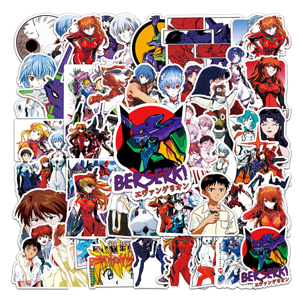 50PCS Riman New Century Gospel Soldier Graffiti Waterproof Sticker Suitcase Notebook HelmetRefrigeratorSkateboard