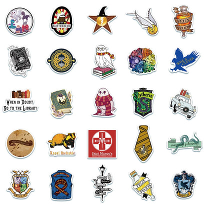 50PCS Small Fresh Cartoon Icon Personalized Creative Decoration Graffiti Waterproof Sticker Notebook Refrigerator