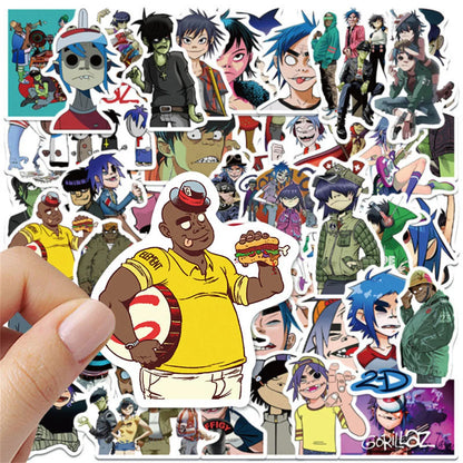 50PCS Street Bully Gorillaz Graffiti Waterproof Sticker Suitcase Notebook Refrigerator Skateboard Stationery Box