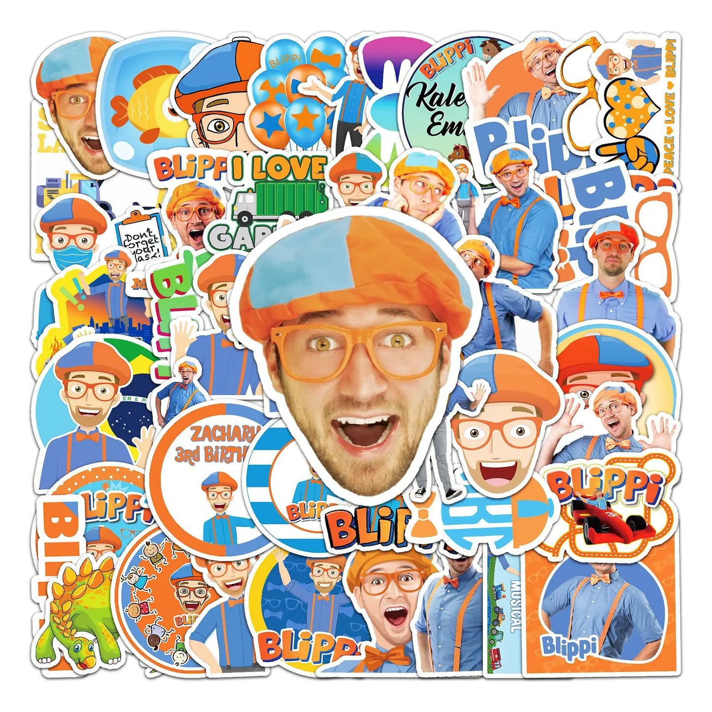 50PCS   Education Graffiti Waterproof Sticker Suitcase Notebook Stationery Box WaterCup