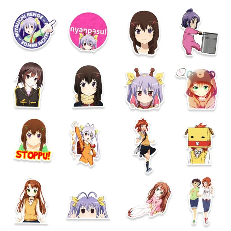 50PCS Anime Leisurely Cartoon Daily King Graffiti Decoration Suitcase Laptop Waterproof Sticker Toy