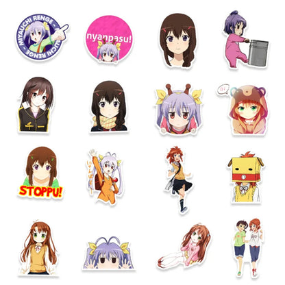 50PCS Anime Leisurely Cartoon Daily King Graffiti Decoration Suitcase Laptop Waterproof Sticker Toy