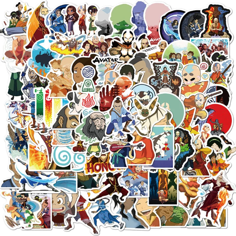 50PCS  Animation Cartoon Graffiti Toy Notebook Mobile Phone Skateboard Waterproof Sticker Decoration