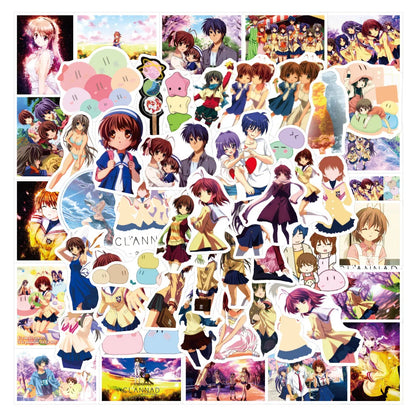 50PCS   Cartoon Anime AFTER STORY Dumpling Big Family Graffiti Sticker Luggage Scooter Sticker