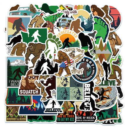 50 Outdoor Adventure Cartoon Gorilla Diary Doodle Suitcase Skateboard Decoration Waterproof Sticker Toy