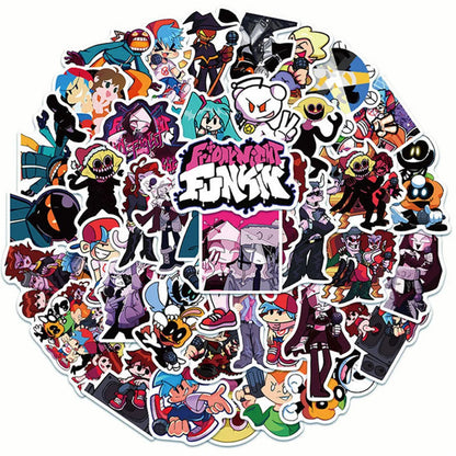 50PCS Friday Night Funkin Game Graffiti Waterproof Sticker Suitcase Notebook Refrigerator SkateboardStationeryBox