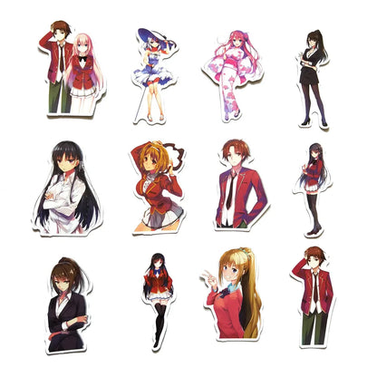50PCS Classroom of the Elite Anime Sticker Skateboard Helmet Luggage Guitar Gift Toy Waterproof Sticker