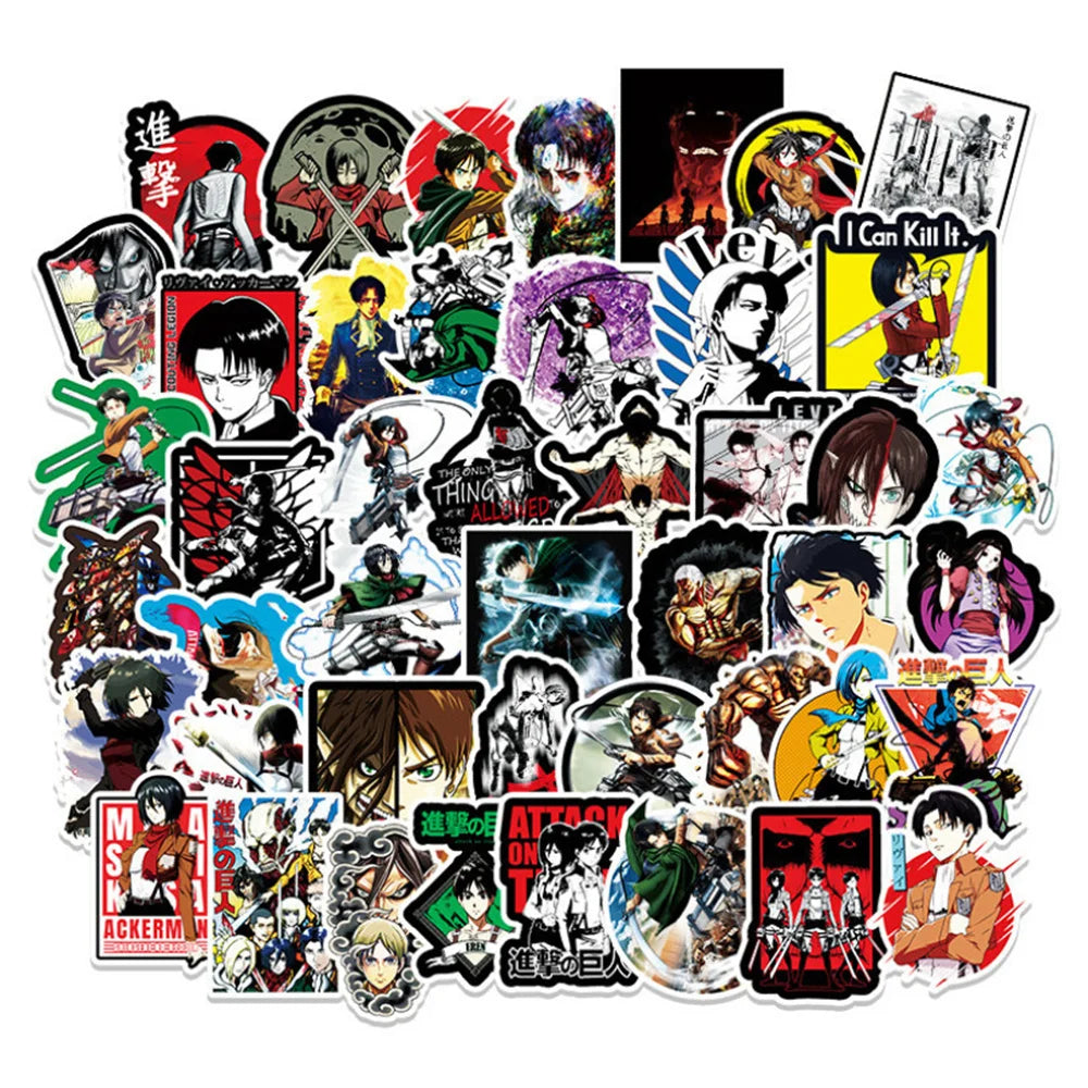 50PCS Katto Japanese giant anime character decorative style graffiti stickers, personalized, fashionable and creative trend DIY exquisite decorative decal cups, helmets, skateboard popular sticker toys