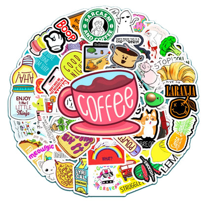 50PCS Vine Department Personality Graffiti Sticker Laptop Scooter Refrigerator Decoration Sticker