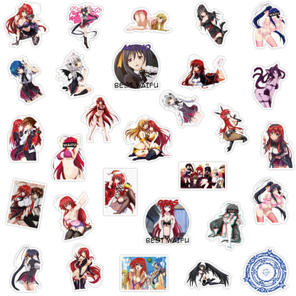 50PCS Devil High School DXD Graffiti Sticker Cartoon Waterproof Sunscreen Notebook Trolley Box Sticker Riman Series