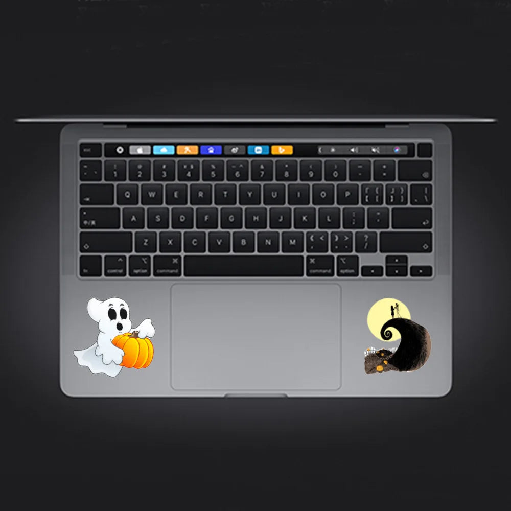 50 pieces of horror creative Halloween graffiti stickers, personalized DIY laptop water cup refrigerator phone case waterproof decorative sticker toys