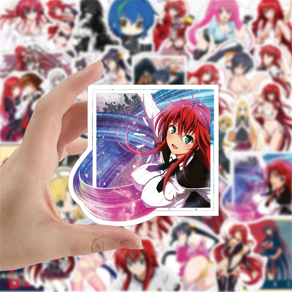50PCS Devil High School DXD Graffiti Sticker Cartoon Waterproof Sunscreen Notebook Trolley Box Sticker Riman Series