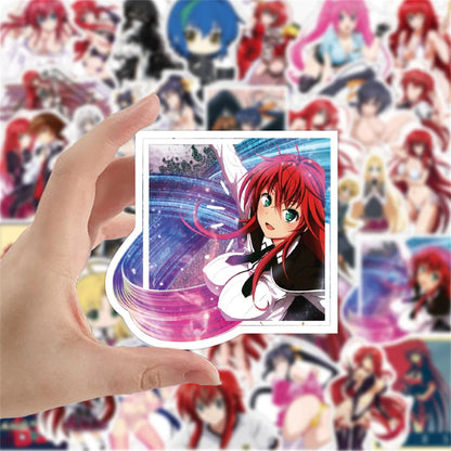 50PCS Devil High School DXD Graffiti Sticker Cartoon Waterproof Sunscreen Notebook Trolley Box Sticker Riman Series