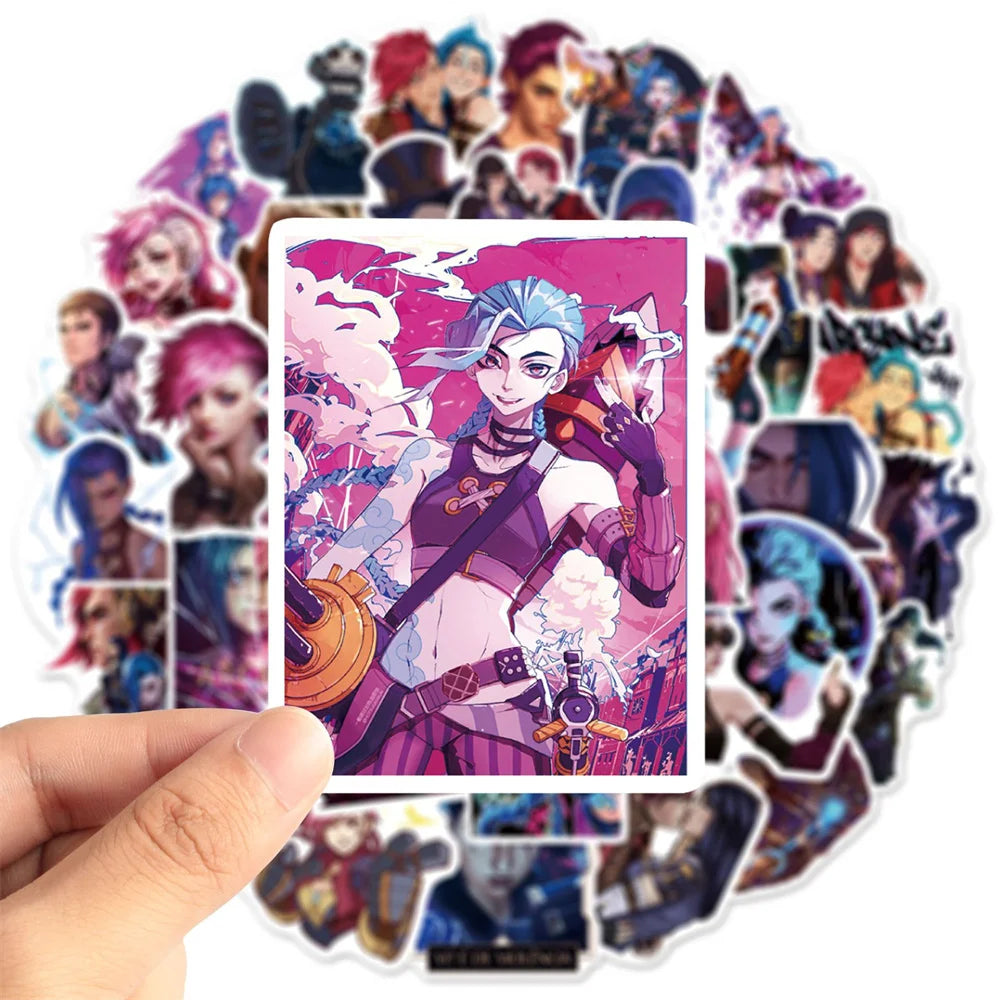 50PCS Movie Two Cities Graffiti Sticker Luggage Mobile Phone Case Laptop Waterproof Powder Arcane Sticker