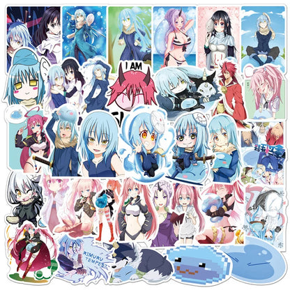 50PCS about Me To Be A Slime Graffiti Sticker Suitcase Laptop Waterproof Computer Guitar Decoration Sticker Toy Wholesale