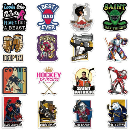 50PCS Cartoon Rugby Series Mobile Phone Case Graffiti Car Notebook Decoration Waterproof Sticker Toy
