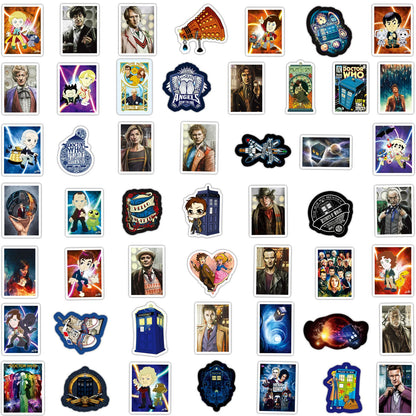 50PCS Film Theme Dr. Mystery Graffiti Waterproof Sticker Suitcase Notebook Refrigerator Skateboard Stationery Box