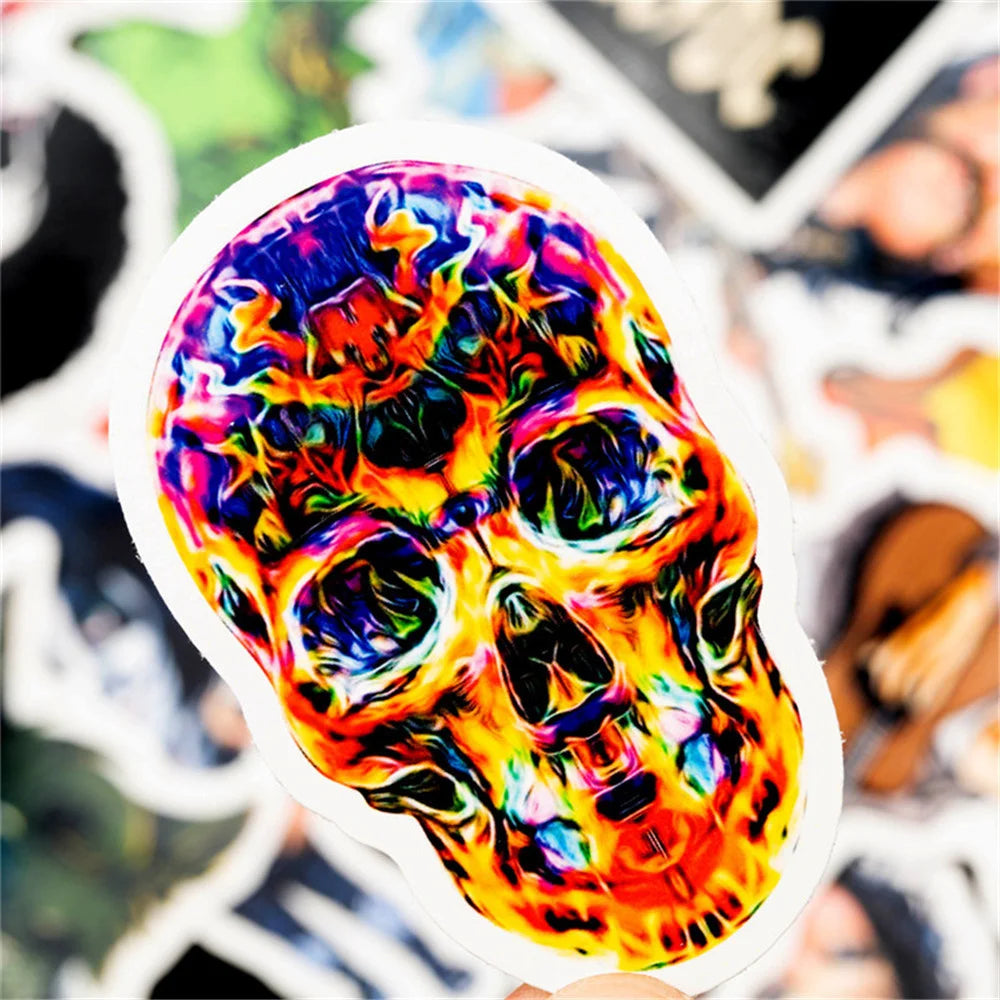 50PCS Rock Rock Graffiti Sticker Scooter Guitar Water Cup Trolley Case PVC Waterproof Sticker