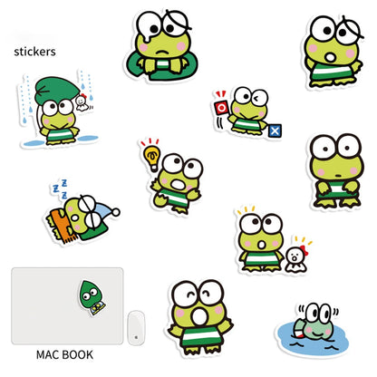 50PCS/Cute Big-eyed Frog Fun Personality Graffiti Stationery Water Cup DIY Suitcase Notebook Guitar Sticker