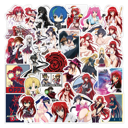 50PCS Devil High School DXD Graffiti Sticker Cartoon Waterproof Sunscreen Notebook Trolley Box Sticker Riman Series