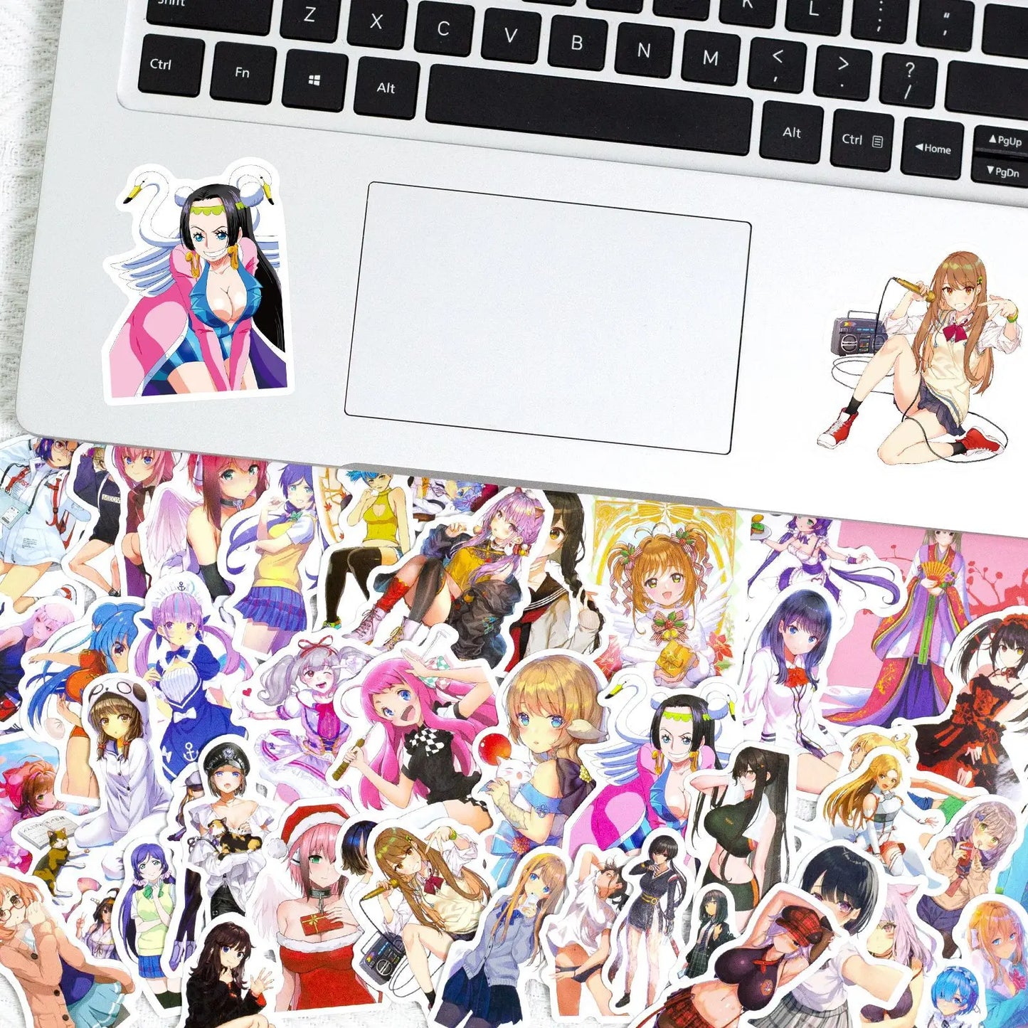 50pcs Cartoon Sexy Beauty Collection Graffiti Sticker DIY Suitcase Notebook Guitar Star Sticker Waterproof