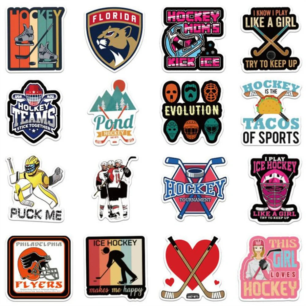 50PCS Cartoon Rugby Series Mobile Phone Case Graffiti Car Notebook Decoration Waterproof Sticker Toy