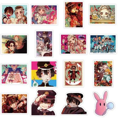50 pieces of cartoon and anime character ground binding graffiti stickers, personalized DIY luggage, guitar, laptop, phone case, planner, car graffiti sticker toys