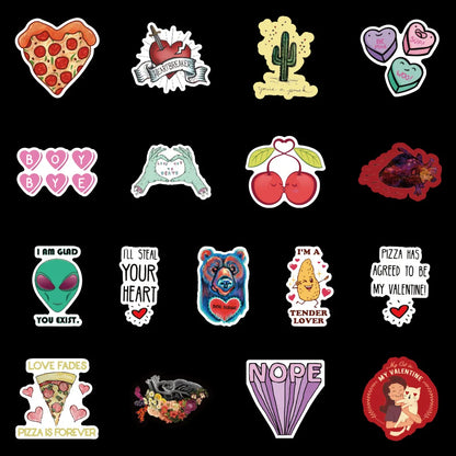 100PCS sweet and salty sweet and salty graffiti stickers, personalized creative decorative stickers, suitable for bags, cars, computers, water cups, fashionable and trendy toy stickers