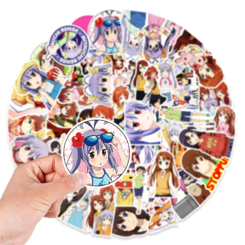 50PCS Anime Leisurely Cartoon Daily King Graffiti Decoration Suitcase Laptop Waterproof Sticker Toy