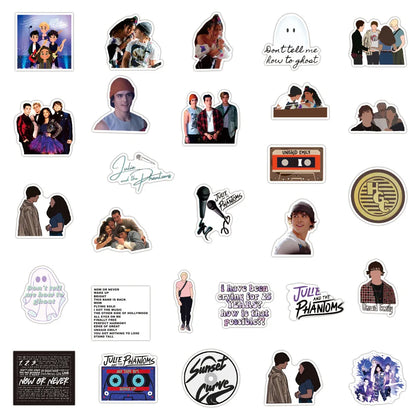 50PCS Julie and Phantom Boy Graffiti Stickers Luggage Compartment Stickers NotebookSkateboardRefrigeratorStickers