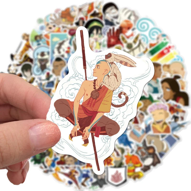 50PCS  Animation Cartoon Graffiti Toy Notebook Mobile Phone Skateboard Waterproof Sticker Decoration