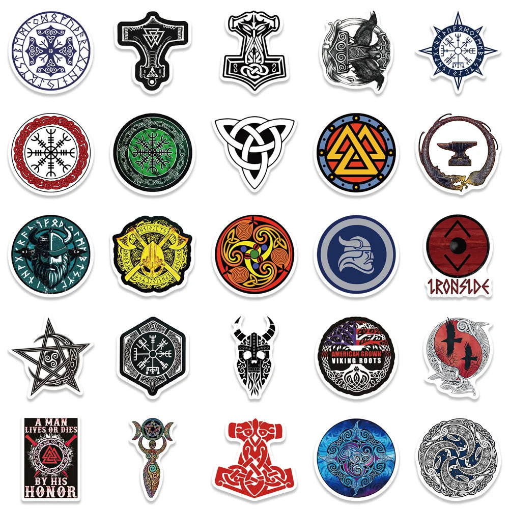 50PCS Cartoon Totem Popular Waterproof Graffiti Sticker Suitcase Notebook Mobile Phone Refrigerator Water Cup Helmet