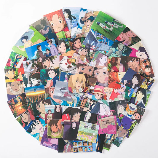50pcs Japanese Animation Hayao Miyazaki Animation Graffiti Sticker Waterproof Sticker