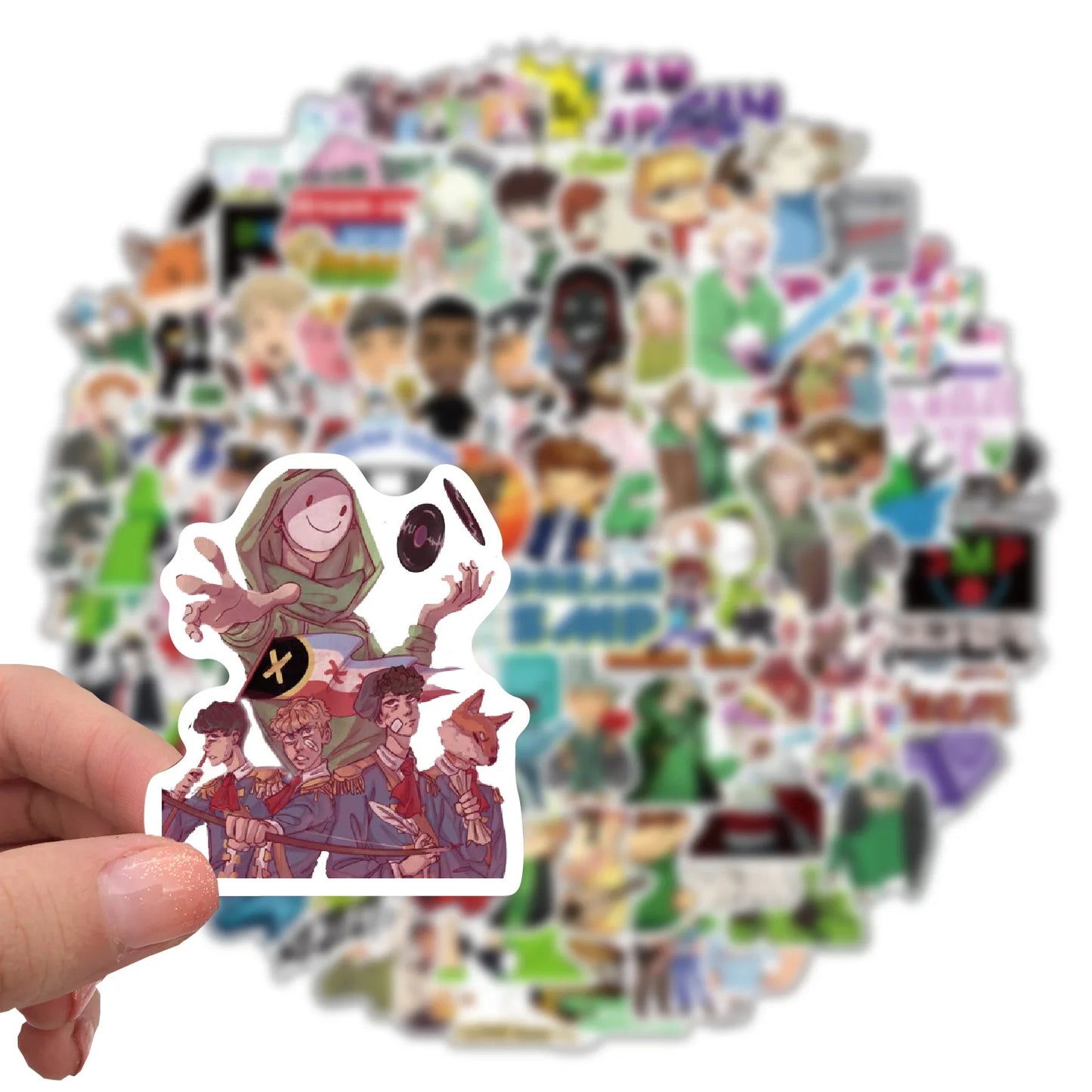 50PCS Dream SMP Game Cartoon Graffiti Waterproof Sticker Suitcase Notebook Refrigerator Skateboard Water Cup Helmet