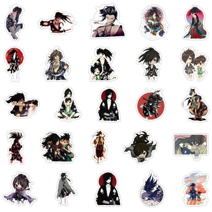 50PCS Cartoon Riman Dororo Graffiti Waterproof Sticker Suitcase Notebook Refrigerator Skateboard Water Cup Helmet