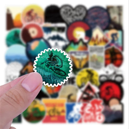 50PCS off-road vehicle outdoor graffiti stickers, personalized DIY laptop, scooter, refrigerator, water cup, movable decorative sticker toys