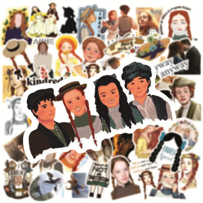 50PCS Small Annie Inspirational American Drama Creative Cartoon Graffiti Waterproof StickerSuitcaseNotebookHelmet